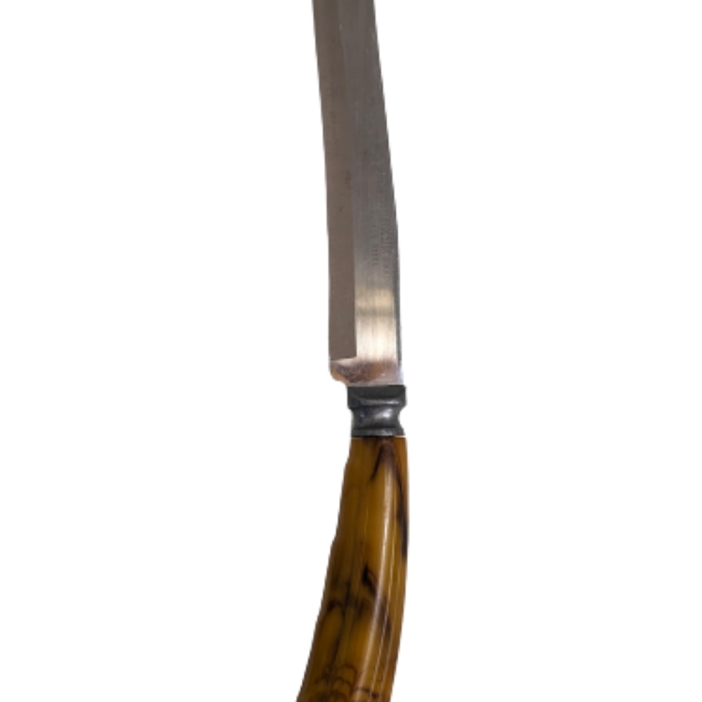 Vtg HOLLOW GROUND ROBINSON Carving Knife Yellow